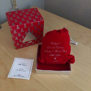 Vintage 1999 Wallace Silversmiths Silver Sleigh Bell 29th Limited Edition Annual